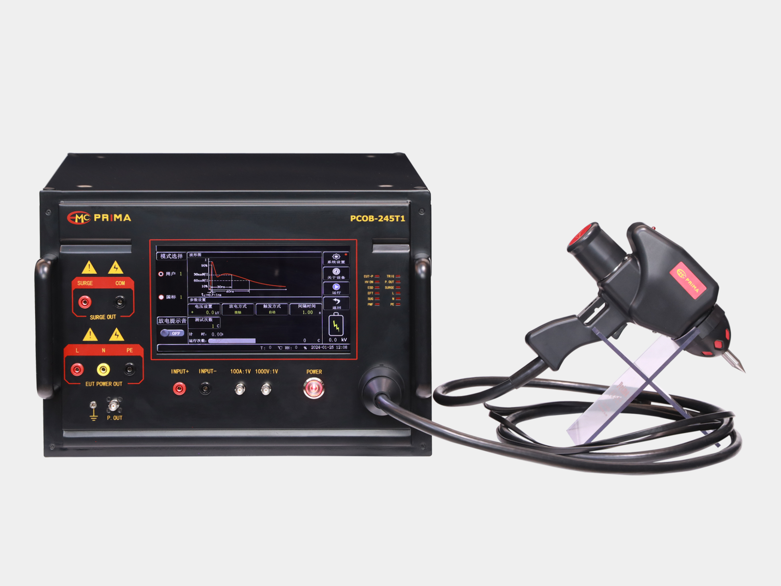 Combined EMC simulator PCOB-245T1 (ESD, EFT and Surge Test System)